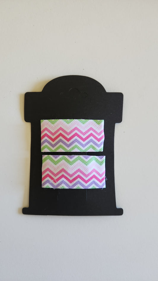 Chevron Pastels Snap Hair Clip