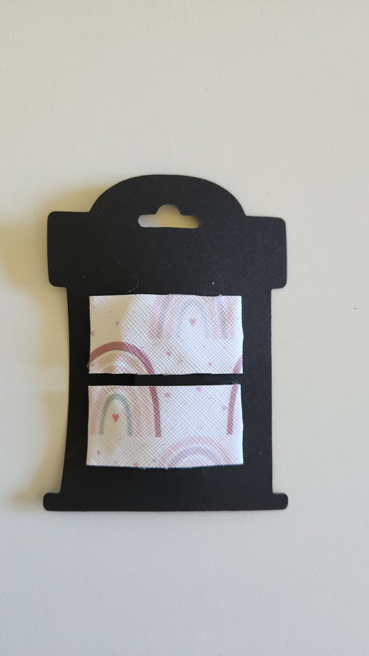 Rainbow Pinks Snap Hair Clip